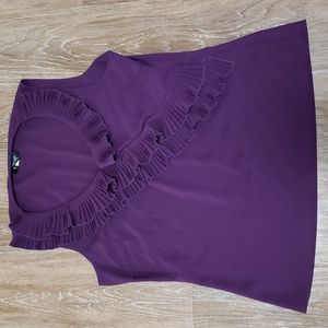 (L) Spense Ruffle Business Casual Lightweight Summer Spring Vacation Pretty
